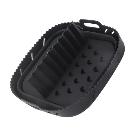 Square Air Fryer Silicone Baking Pan with Silicone Mat Air Fryer Pan