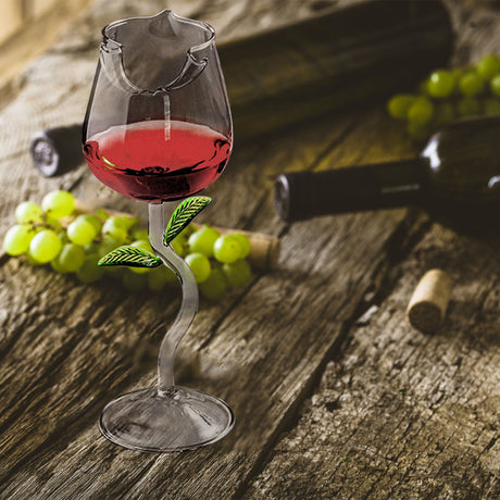 Wine Glass Rose Flower Shape Wine Cup High Borosilicate Glass Cocktail Glass for Party Bar