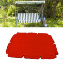 Waterproof Outdoor Swing Canopy Replacement 420D Silver Coated Oxford Fabric Swing Chair Canopy for Outdoor Garden Patio Red