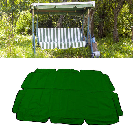 Waterproof Outdoor Swing Canopy Replacement 420D Silver Coated Oxford Fabric Swing Chair Canopy for Outdoor Garden Patio Dark Green