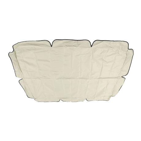 Waterproof Outdoor Swing Canopy Replacement 420D Silver Coated Oxford Fabric Swing Chair Canopy for Outdoor Garden Patio Beige