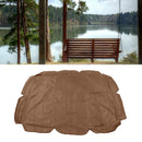 Swing Canopy 210D Silver Coated Oxford Waterproof UV Proof for Outdoor Patio Yard Chair 142x120x18cm Coffee