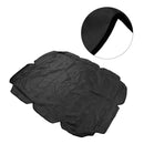 Swing Canopy 210D Silver Coated Oxford Waterproof UV Proof for Outdoor Patio Yard Chair 142x120x18cm Black