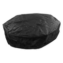 Outdoor Furniture Dust Covers Round Bathtub Cover 190 Silver Polyester Taffeta Hot Tub Waterproof Cover 190x90cm Black