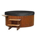 Outdoor Furniture Dust Covers Round Bathtub Cover 190 Silver Polyester Taffeta Hot Tub Waterproof Cover 210x30cm Black