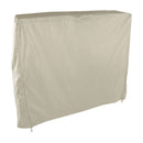 Table Tennis Table Dust Cover 190 Silver Coated Polyester Taffeta Courtyard Patio Waterproof Table Tile Cover with Zipper Beige 155x75x144cm