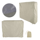 Table Tennis Table Dust Cover 190 Silver Coated Polyester Taffeta Courtyard Patio Waterproof Table Tile Cover with Zipper Beige 155x75x144cm