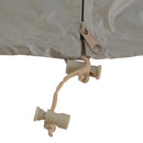 Table Tennis Table Dust Cover 190 Silver Coated Polyester Taffeta Courtyard Patio Waterproof Table Tile Cover with Zipper Beige 155x75x144cm
