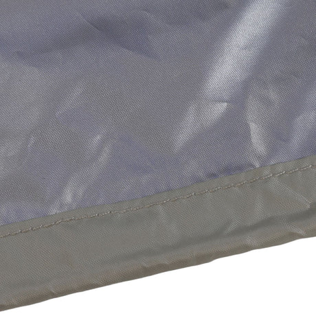Table Tennis Table Dust Cover 190 Silver Coated Polyester Taffeta Courtyard Patio Waterproof Table Tile Cover with Zipper Beige 155x75x144cm