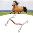 Horse Mouth Bit Stainless Steel Horse Breaking Bit Wear Resistant Corrosion Resistant Horse Snaffle Bit for Farm