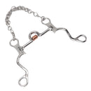 120mm Horse Mouth Snaffle with Chain Stainless Steel Horse Bit for Equestrian Training Equipment
