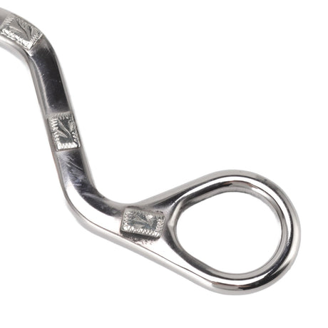 120mm Horse Mouth Snaffle with Chain Stainless Steel Horse Bit for Equestrian Training Equipment