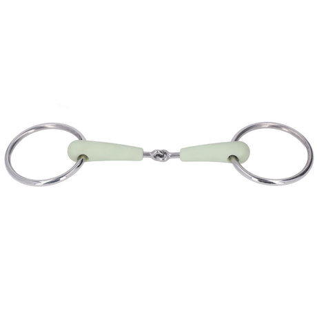 130mm Horse Mouth Snaffle with Chain Stainless Steel Horse Bit for Equestrian Training Equipment