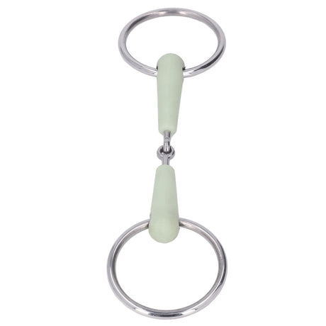130mm Horse Mouth Snaffle with Chain Stainless Steel Horse Bit for Equestrian Training Equipment