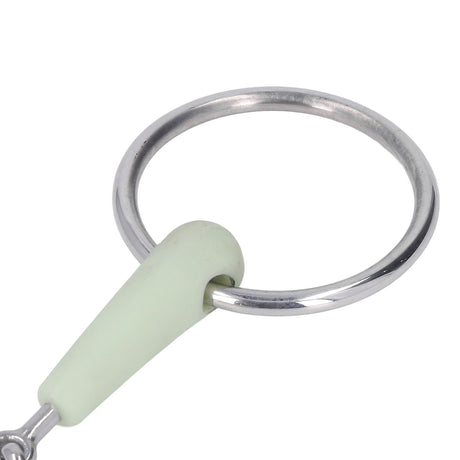 130mm Horse Mouth Snaffle with Chain Stainless Steel Horse Bit for Equestrian Training Equipment