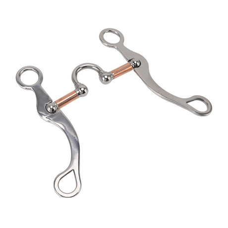 Horse Snaffle Bit Stainless Steel Rose Gold Plated Horse Gag Loose Ring Outdoor Garden Cultivation Horse Mouth Bit