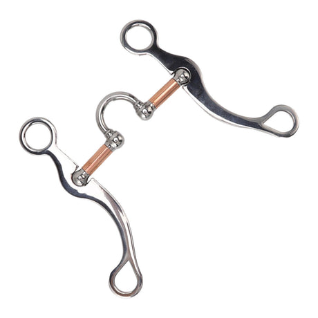 Horse Snaffle Bit Stainless Steel Rose Gold Plated Horse Gag Loose Ring Outdoor Garden Cultivation Horse Mouth Bit