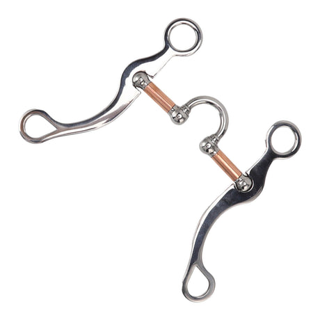 Horse Snaffle Bit Stainless Steel Rose Gold Plated Horse Gag Loose Ring Outdoor Garden Cultivation Horse Mouth Bit