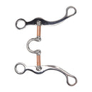 Horse Snaffle Bit Stainless Steel Rose Gold Plated Horse Gag Loose Ring Outdoor Garden Cultivation Horse Mouth Bit