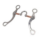 Horse Snaffle Bit Stainless Steel Rose Gold Plated Horse Gag Loose Ring Outdoor Garden Cultivation Horse Mouth Bit
