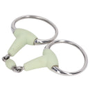 Horse Snaffle Bit Stainless Steel Horse Snaffle Roller Garden Breeding Mouth Bit for for 125mm Horse Mouth