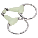 Horse Snaffle Bit Stainless Steel Horse Snaffle Roller Garden Breeding Mouth Bit for for 125mm Horse Mouth