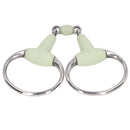 Horse Snaffle Bit Stainless Steel Horse Snaffle Roller Garden Breeding Mouth Bit for for 125mm Horse Mouth