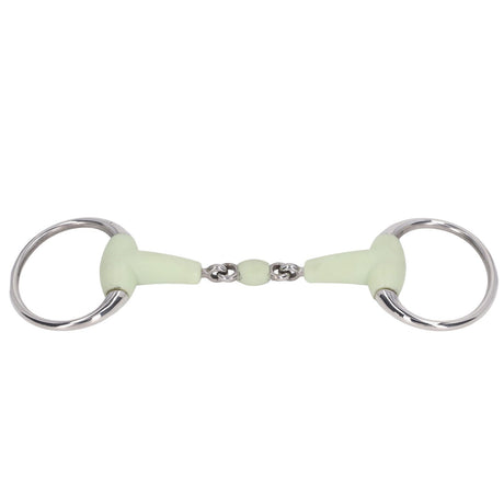 Horse Snaffle Bit Stainless Steel Horse Snaffle Roller Garden Breeding Mouth Bit for for 125mm Horse Mouth