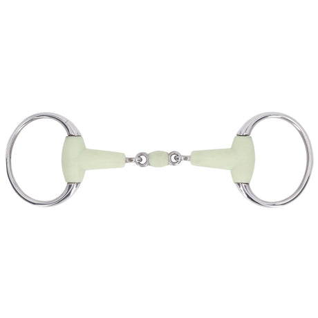 Horse Snaffle Bit Stainless Steel Horse Snaffle Roller Garden Breeding Mouth Bit for for 125mm Horse Mouth