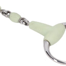 Horse Snaffle Bit Stainless Steel Horse Snaffle Roller Garden Breeding Mouth Bit for for 125mm Horse Mouth