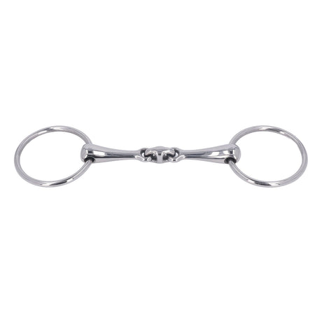 Horse Snaffle Stainless Steel Flexible Jointed Wearable Rust Proof O Ring Horse Mouth Bit for Horse Racing