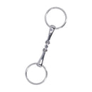 Horse Snaffle Stainless Steel Flexible Jointed Wearable Rust Proof O Ring Horse Mouth Bit for Horse Racing