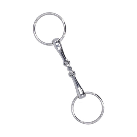 Horse Snaffle Stainless Steel Flexible Jointed Wearable Rust Proof O Ring Horse Mouth Bit for Horse Racing