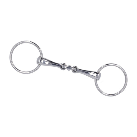 Horse Snaffle Stainless Steel Flexible Jointed Wearable Rust Proof O Ring Horse Mouth Bit for Horse Racing