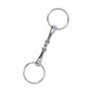 Horse Snaffle Stainless Steel Flexible Jointed Wearable Rust Proof O Ring Horse Mouth Bit for Horse Racing