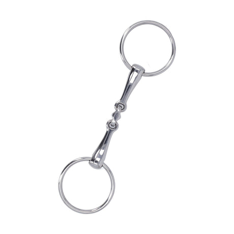 Horse Snaffle Stainless Steel Flexible Jointed Wearable Rust Proof O Ring Horse Mouth Bit for Horse Racing