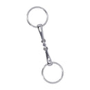 Horse Snaffle Stainless Steel Flexible Jointed Wearable Rust Proof O Ring Horse Mouth Bit for Horse Racing