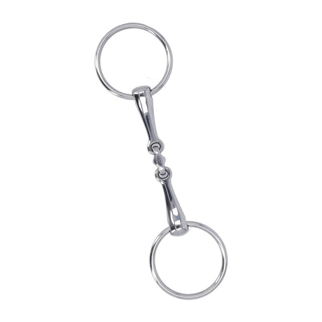 Horse Snaffle Stainless Steel Flexible Jointed Wearable Rust Proof O Ring Horse Mouth Bit for Horse Racing