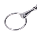 Horse Snaffle Stainless Steel Flexible Jointed Wearable Rust Proof O Ring Horse Mouth Bit for Horse Racing