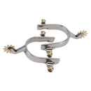 1 Pair Horse Spurs Stainless Steel Exquisite Cowboy Equestrian Boot Spurs for Horse Training Equestrian Competition