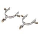 1 Pair Horse Spurs Stainless Steel Exquisite Cowboy Equestrian Boot Spurs for Horse Training Equestrian Competition