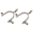 1 Pair Horse Spurs Stainless Steel Exquisite Cowboy Equestrian Boot Spurs for Horse Training Equestrian Competition