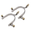 1 Pair Horse Spurs Stainless Steel Exquisite Cowboy Equestrian Boot Spurs for Horse Training Equestrian Competition
