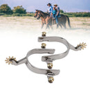 1 Pair Horse Spurs Stainless Steel Exquisite Cowboy Equestrian Boot Spurs for Horse Training Equestrian Competition