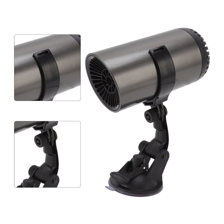 Car Heater Front Windshield Defogging Heater Defroster Car Air Purifying Heater 12V with Suction Cup Bracket
