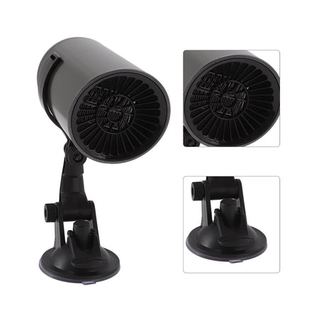Car Heater Front Windshield Defogging Heater Defroster Car Air Purifying Heater 12V with Suction Cup Bracket