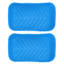 2 Sets Kitchen Fryer Silicone Basket and Mat Reusable Non Stick Rectangular Air Oven Accessories for Ninja DZ201 Foodi 8QT Blue