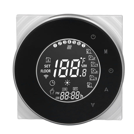 Smart Floor Heat Thermostat Voice Phone Control LCD Touch Screen WiFi Thermostat for Electric Heating Systems 95‑240VAC