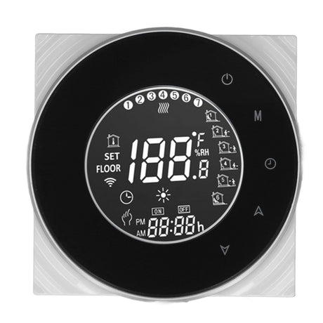 Smart Floor Heat Thermostat Voice Phone Control LCD Touch Screen WiFi Thermostat for Electric Heating Systems 95‑240VAC