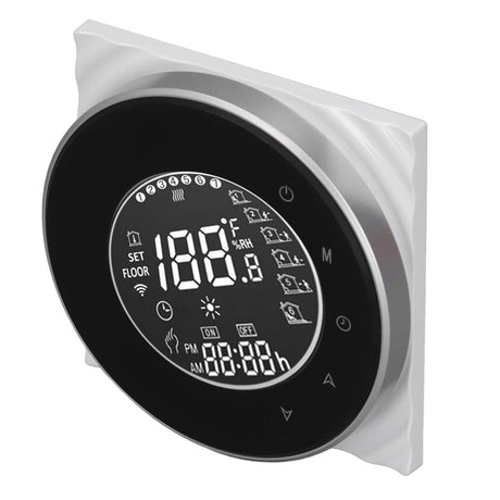 Smart Floor Heat Thermostat Voice Phone Control LCD Touch Screen WiFi Thermostat for Electric Heating Systems 95‑240VAC